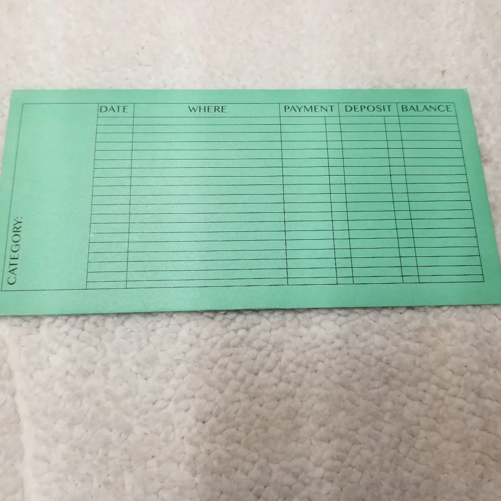 20 multicolored Budget Envelopes